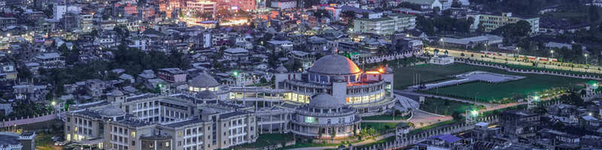 Imphal- An Aeriel View at Night